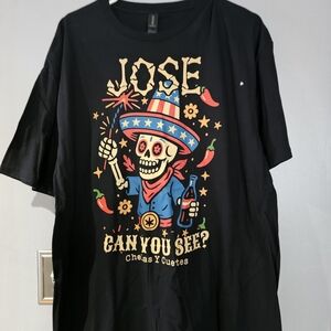 Jose Black Graphic T-Shirt